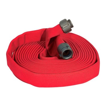 Armored Textiles Armored Textiles JAFLINE Double Jacket Fire Hose, 1-1/2" X 50 Ft, 400 PSI, Red N51H15LNR50N